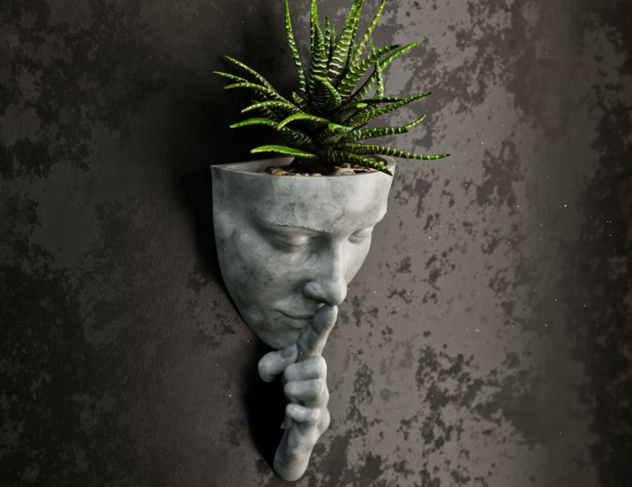 Silent Thought Wall Planter